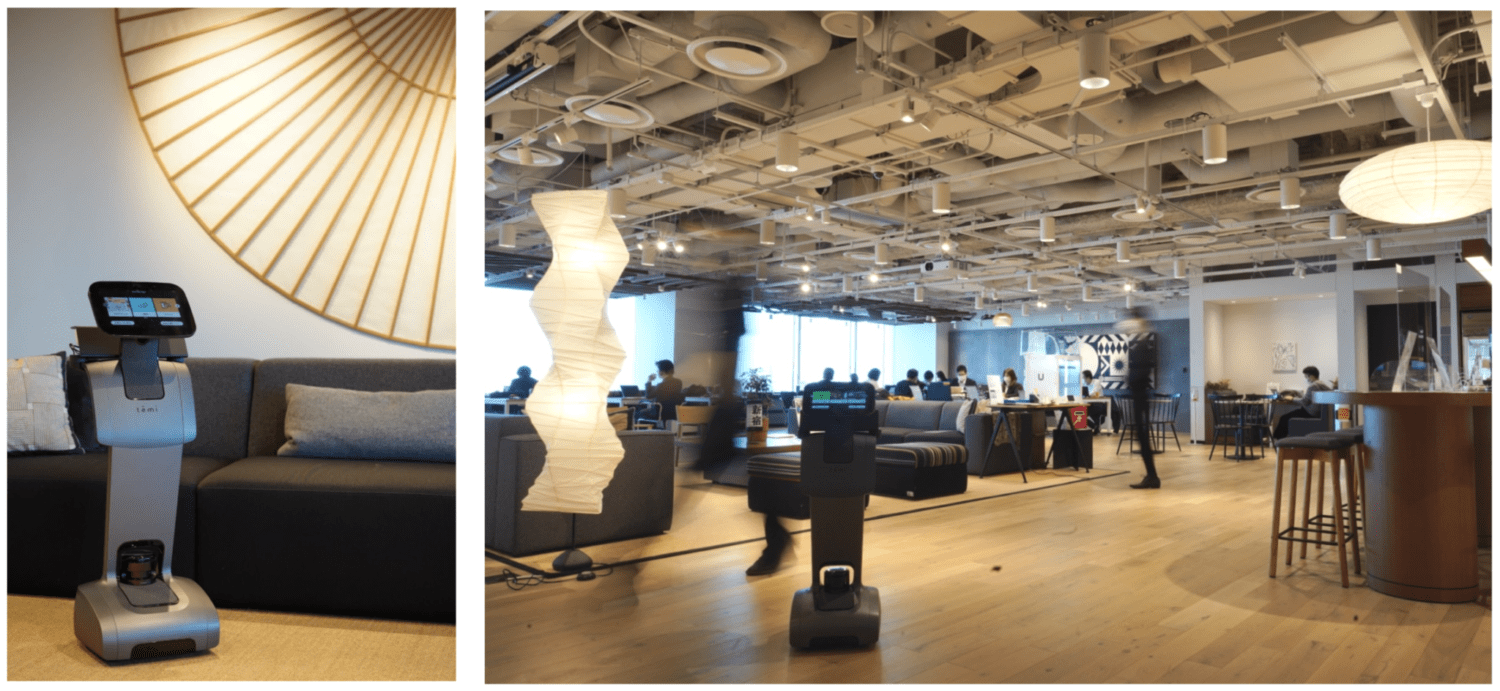 WeWork Japan、 JR東日本情報システムとAIロボット「temi」の共同実証実験を開始