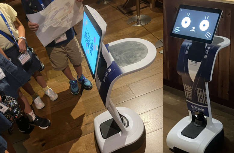 MIZKAN MUSEUM（MIM）で来館者を案内するtemi V3「みむみん」